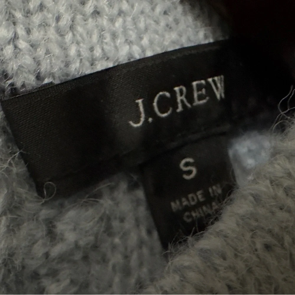 J.Crew | NWOT Light Blue Alpaca Wool Blend Cable Knit Sweater (Size S)
